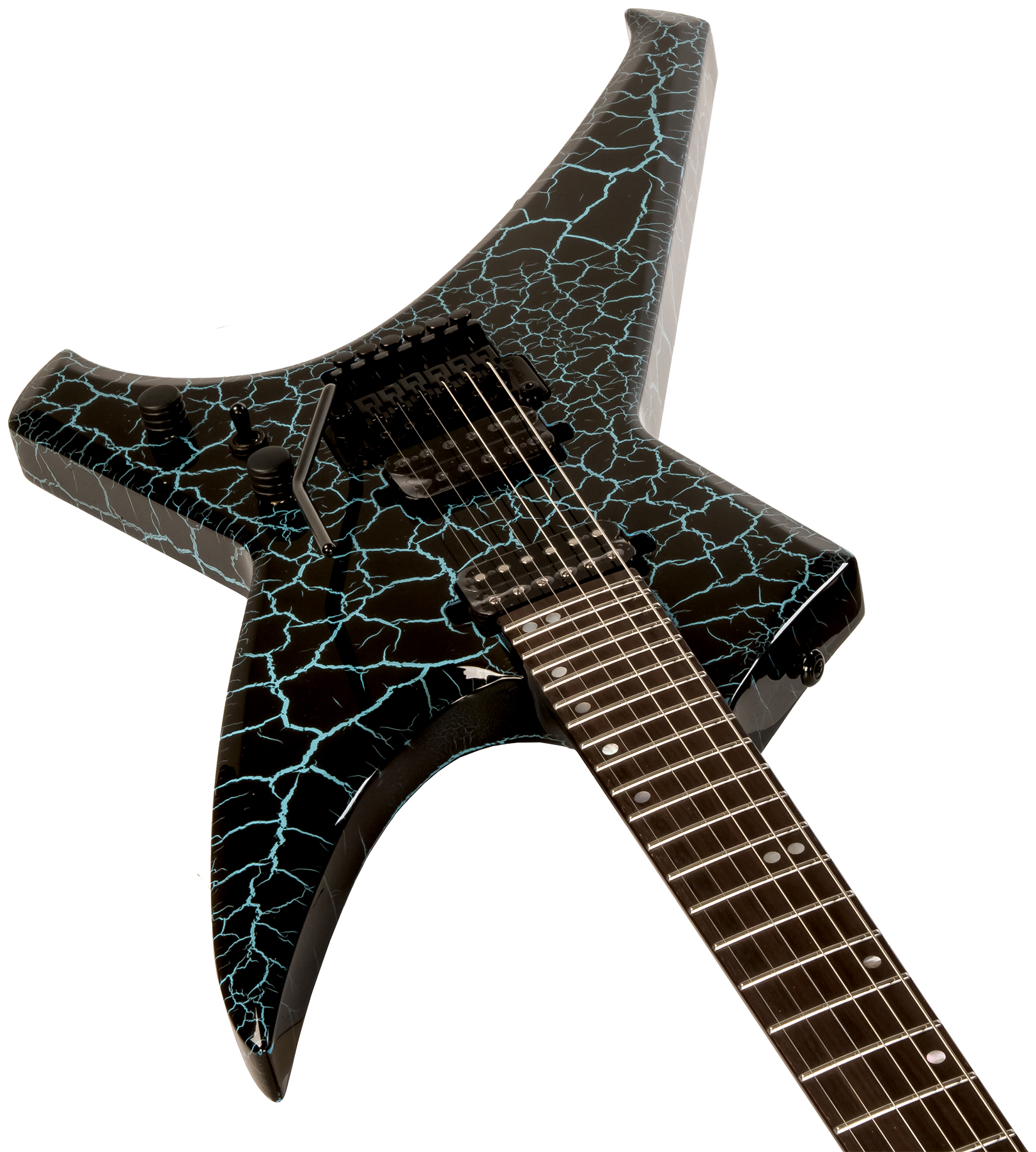 Ormsby Metal X 6 Hh Fr Eb - Azure Crackle - Guitare Électrique MÉtal - Variation 2