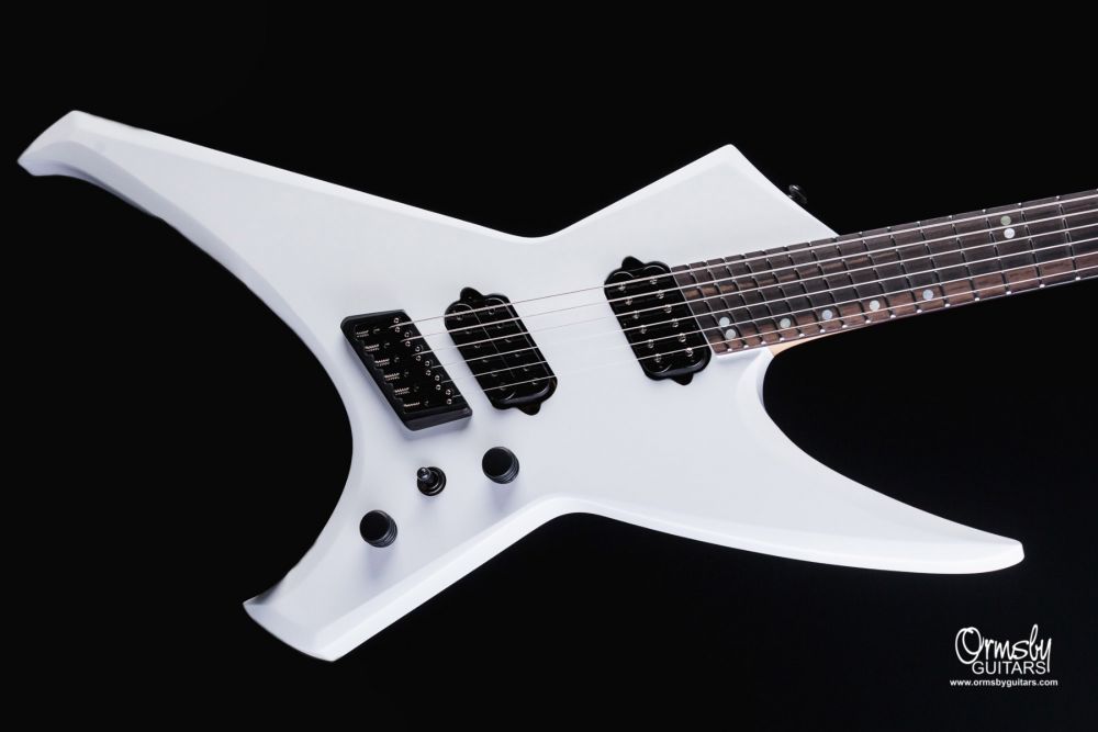 Ormsby Metal X Gtr Run 16 Multiscale 2h Ht Eb - Ermine White - Guitare Électrique MÉtal - Variation 2