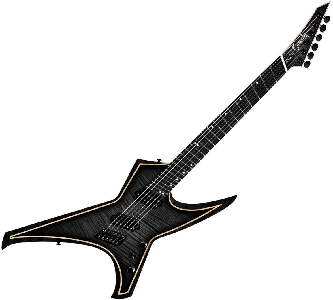 Ormsby Hype Gtr 8 Ltd Run 16 8c Multiscale 2h Ht Eb - Dahlia Black - Guitare Électrique Multi-scale - Variation 6