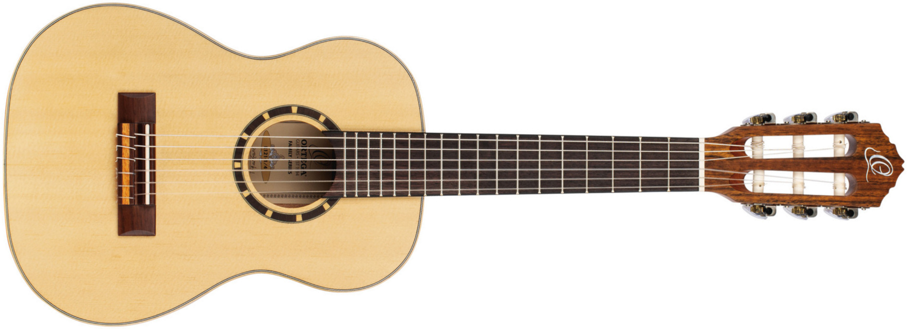 Ortega R121 1/4 Epicea Acajou - Natural - Guitare Classique Format 1/4 - Main picture