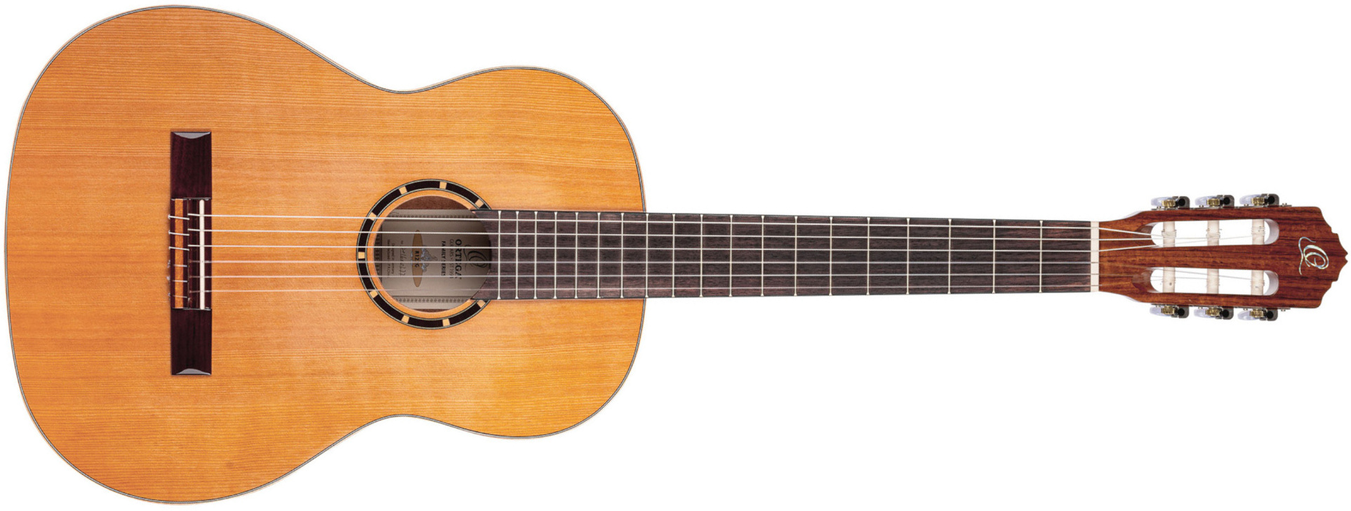 Ortega R122g Gloss 52mm Cedre Acajou So + Housse - Natural - Guitare Classique Format 4/4 - Main picture