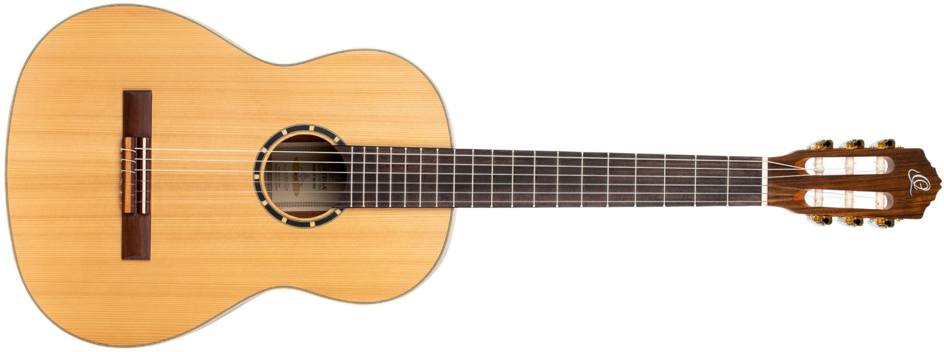 Ortega R131 52mm Table Massive Cedre Acajou So + Housse - Natural - Guitare Classique Format 4/4 - Main picture