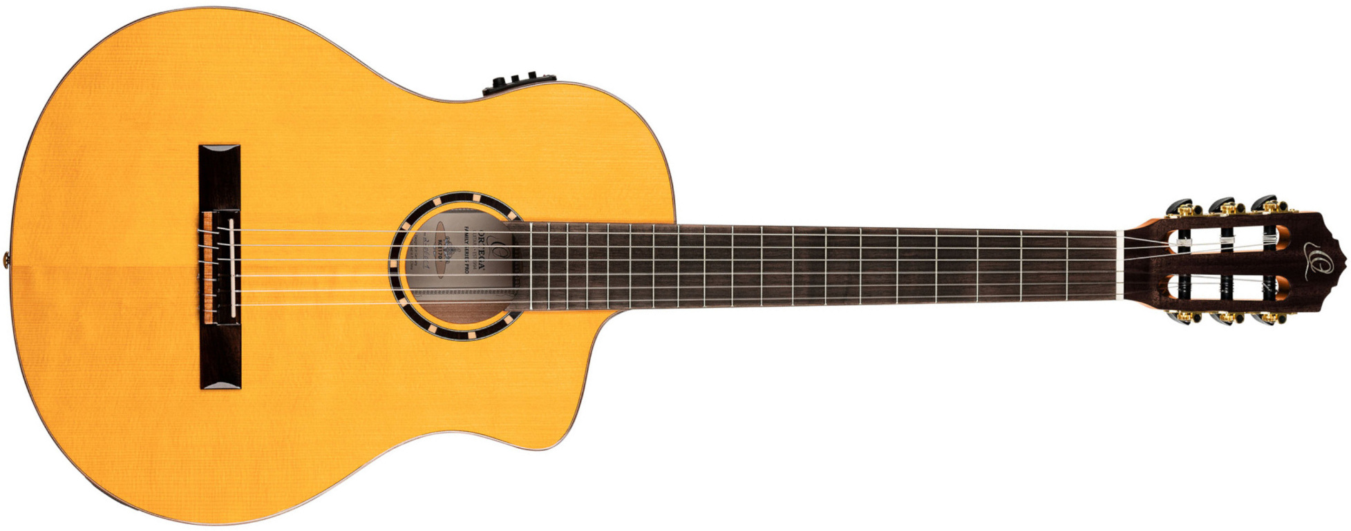 Ortega Rce170f 52mm Table Massive Epicea Cypres So + Housse - Natural - Guitare Classique Format 4/4 - Main picture