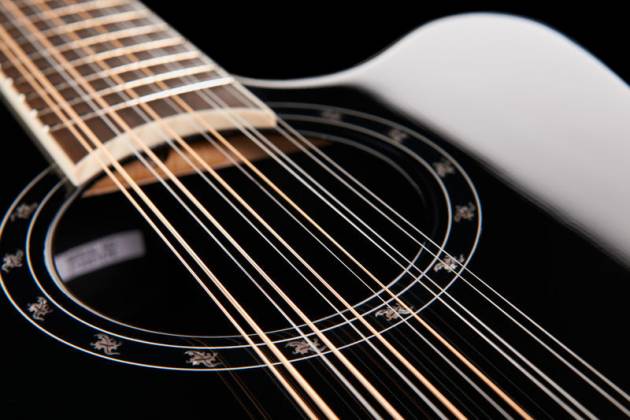 Ovation 2751ax-5 Balladeer Standard 12c Deep Contour Depth Cw Epicea Lyrachord Wal - Black - Guitare Electro Acoustique - Variation 3