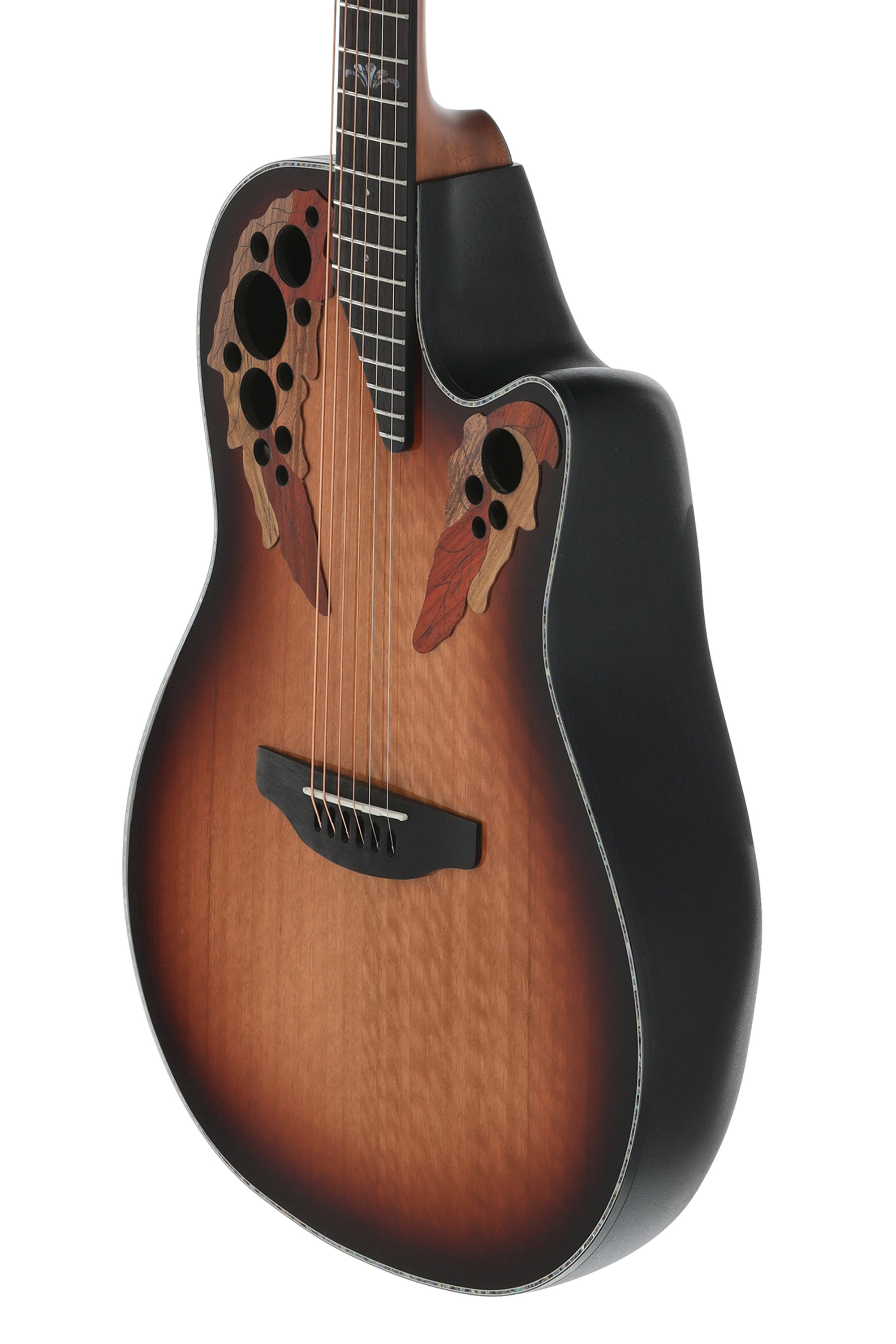 Ovation Ce44p-fle-g Guitare Électro-acoustique Celebrity Elite Plus Mid Cutaway Sunburst - Sunburst - Guitare Electro Acoustique - Variation 4