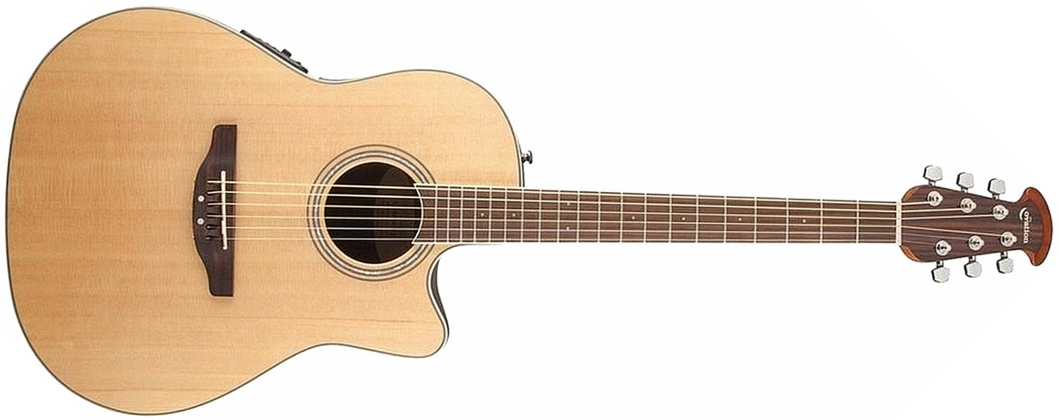 Ovation Cs24-4-g Celebrity Standard Mid Depth Cw Epicea Lyrachord  Rw - Natural - Guitare Electro Acoustique - Main picture