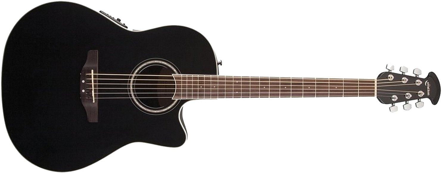 Ovation Cs24-5 Celebrity Standard Mid Depth Cw Epicea Lyrachord - Black - Guitare Electro Acoustique - Main picture