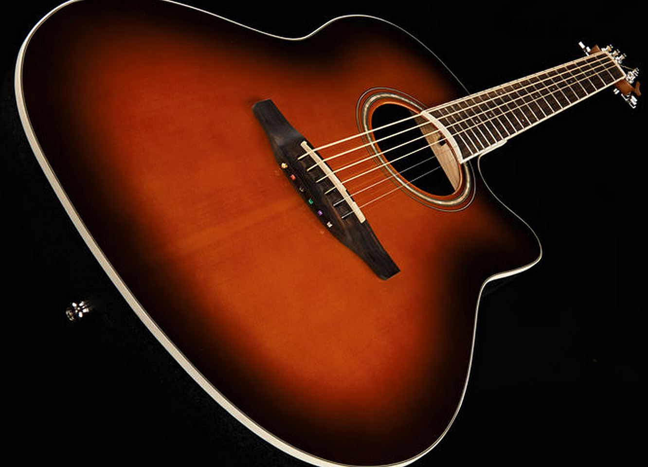 Ovation Cs24-1 Celebrity Standard Mid Depth Cw Epicea Lyrachord Rw - Sunburst - Guitare Electro Acoustique - Variation 2