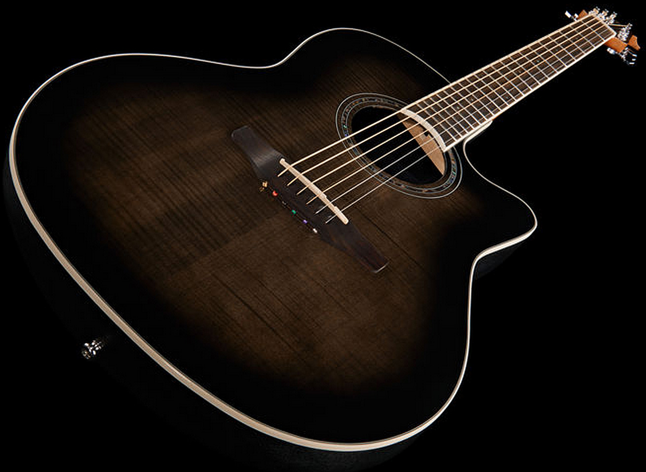 Ovation Cs24p-tbby Celebrity Standard Plus Mid Depth Cw Erable Lyrachord Rw - Trans Black - Guitare Electro Acoustique - Variation 2