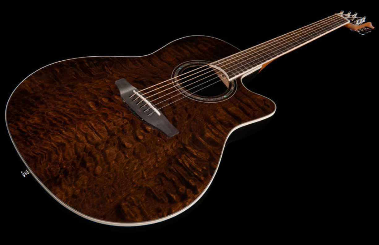 Ovation Cs28p-tge Celebrity Standard Plus Super Shallow Depth Cw Erable Lyrachord Rw - Natural - Guitare Electro Acoustique - Variation 1