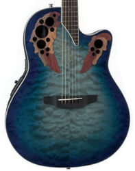 Guitare folk Ovation CE48P-RG-G Celebrity Elite Plus Super Shallow - Caribbean blue