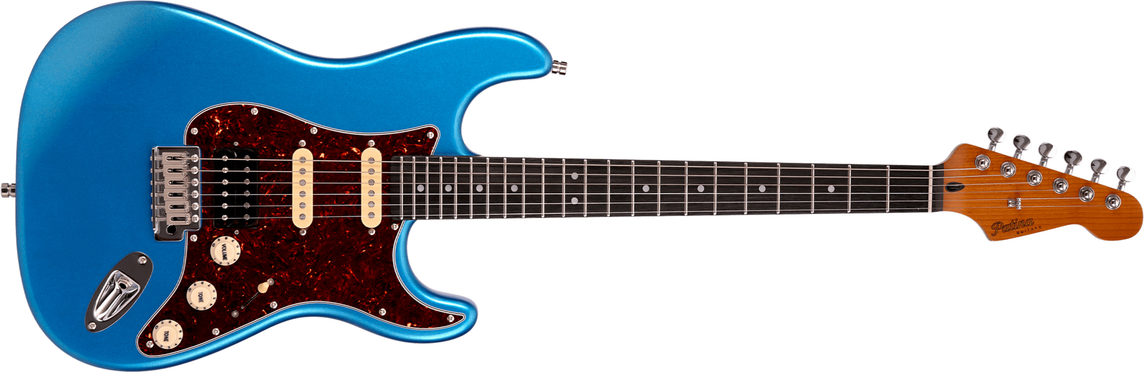 Patina Guitars Ps4 Lpb Hss Trem Rw - Lake Placid Blue - Guitare Électrique Forme Str - Main picture