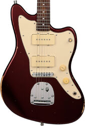Guitare électrique rétro rock Patina guitars PJ-6 OX R - Oxblood red relic