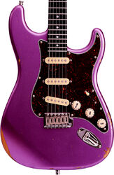 Guitare électrique forme str Patina guitars PS-6 PP R - Purple relic