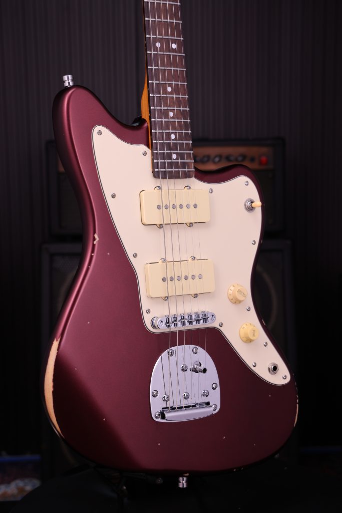 Patina Guitars Pj6 Ox R 2s Trem Rw - Oxblood Red Relic - Guitare Électrique RÉtro Rock - Variation 2