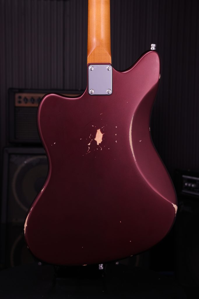 Patina Guitars Pj6 Ox R 2s Trem Rw - Oxblood Red Relic - Guitare Électrique RÉtro Rock - Variation 3