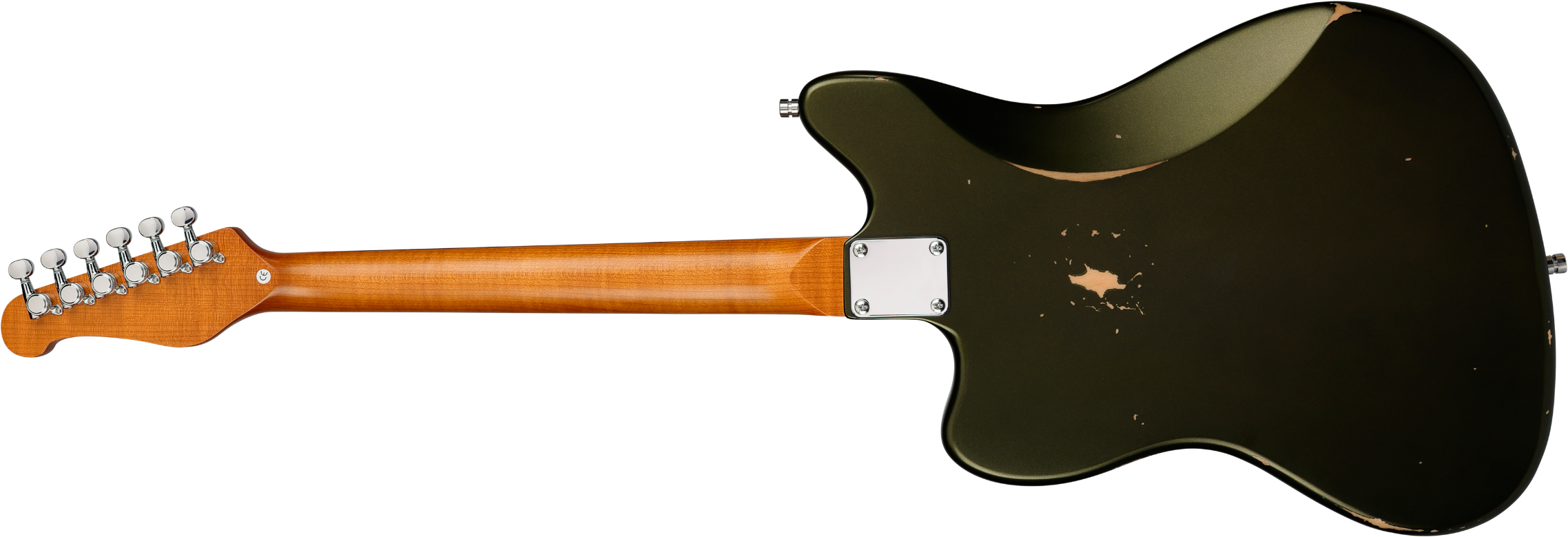 Patina Guitars Pj6 Sgr R 2s Trem Rw - Sherwood Green Relic - Guitare Électrique RÉtro Rock - Variation 1