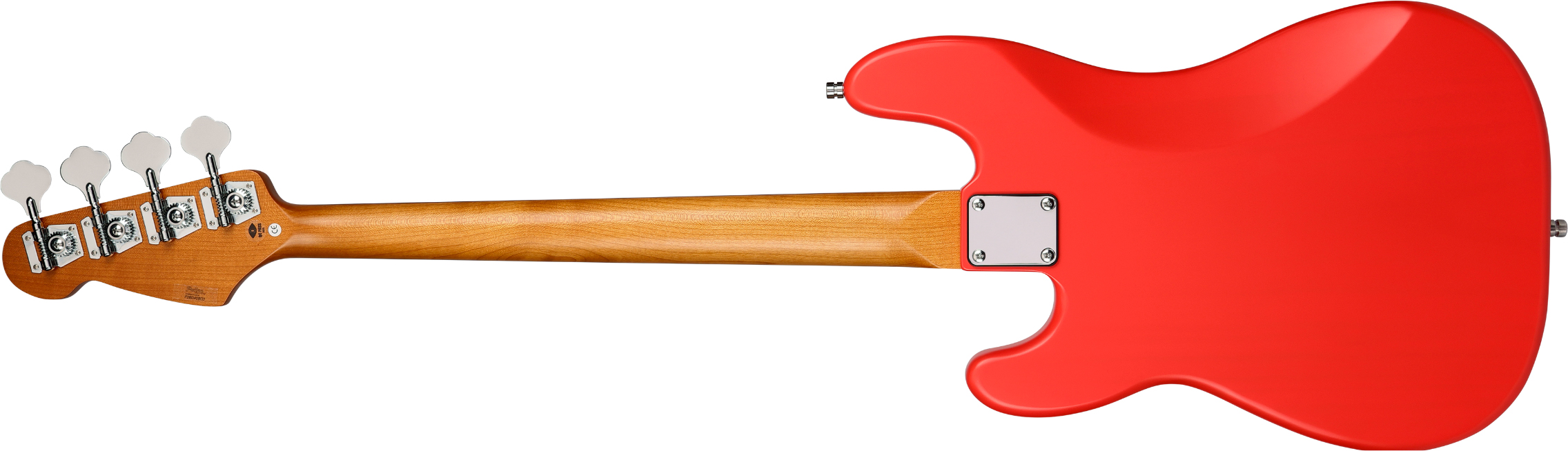 Patina Guitars Ppb3 Frd 1s Ht Rw - Fiesta Red - Basse Électrique Solid Body - Variation 1
