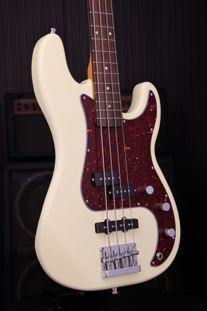 Patina Guitars Ppb3 Ow 1s Ht Rw - Olympic White - Basse Électrique Solid Body - Variation 2