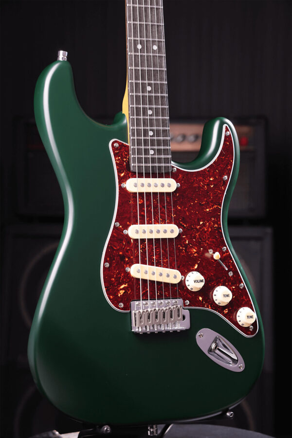 Patina Guitars Ps3 Sgr 3s Trem Rw - Sherwood Green - Guitare Électrique Forme Str - Variation 2