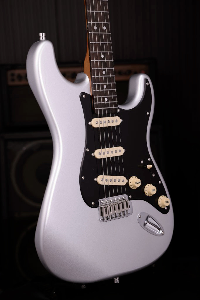 Patina Guitars Ps3 Sl 3s Trem Rw - Silver - Guitare Électrique Forme Str - Variation 2
