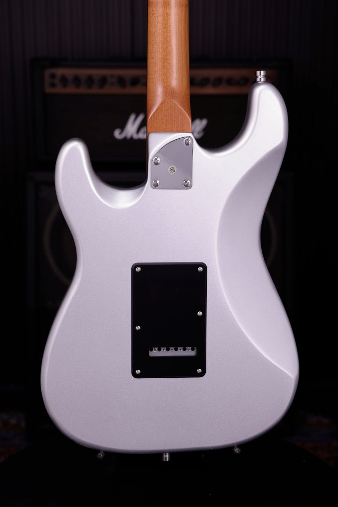 Patina Guitars Ps3 Sl 3s Trem Rw - Silver - Guitare Électrique Forme Str - Variation 3