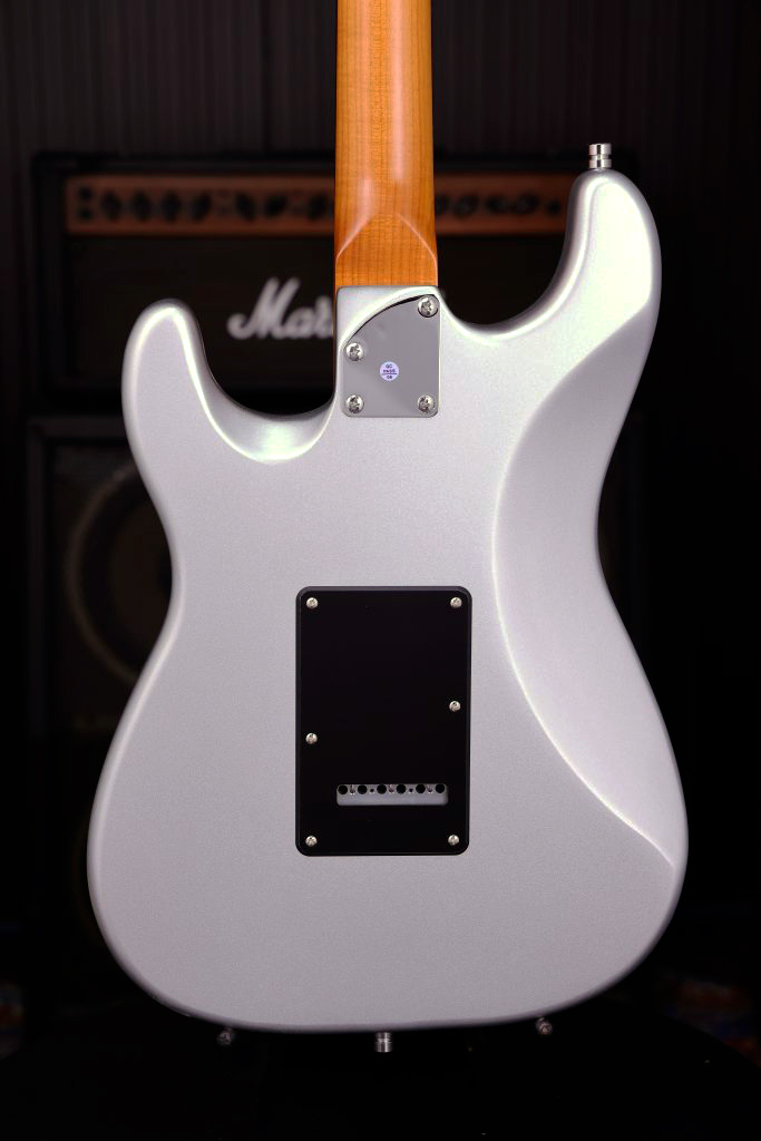 Patina Guitars Ps4 Sv Hss Trem Rw - Silver - Guitare Électrique Forme Str - Variation 3