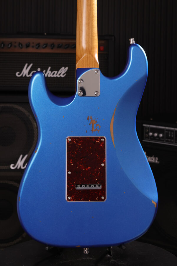 Patina Guitars Ps6 Lpb R 3s Trem Rw - Lake Placid Blue Relic - Guitare Électrique Forme Str - Variation 3