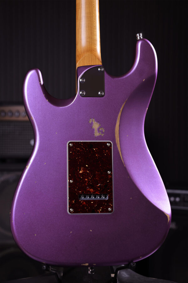 Patina Guitars Ps6 Pp R 3s Trem Rw - Purple Relic - Guitare Électrique Forme Str - Variation 3