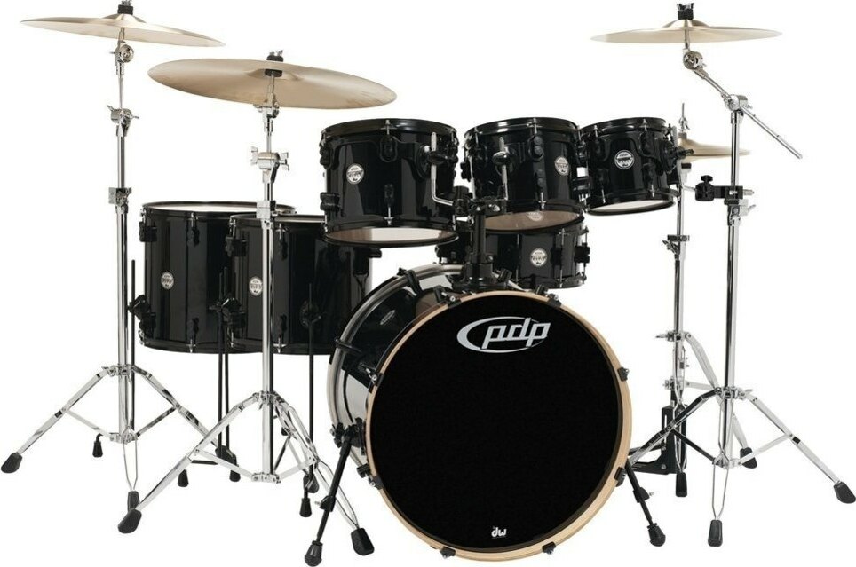 Pdp Pd806067 Concept Maple 7 FÛts - 6 FÛts Et + - Pearlescent Black - Batterie Acoustique Stage - Main picture