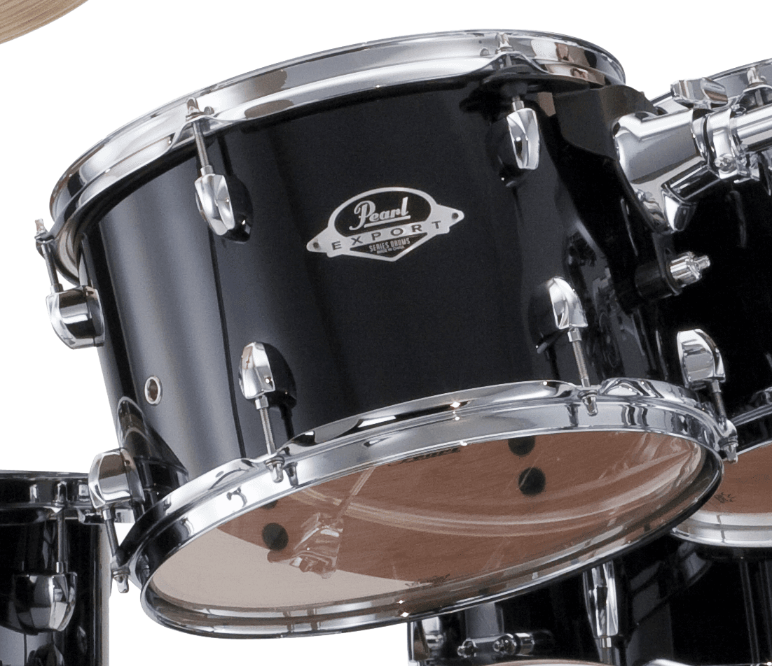 Pearl Export Tom 12x8 Black - Jet Black - Tom A L'unite - Main picture