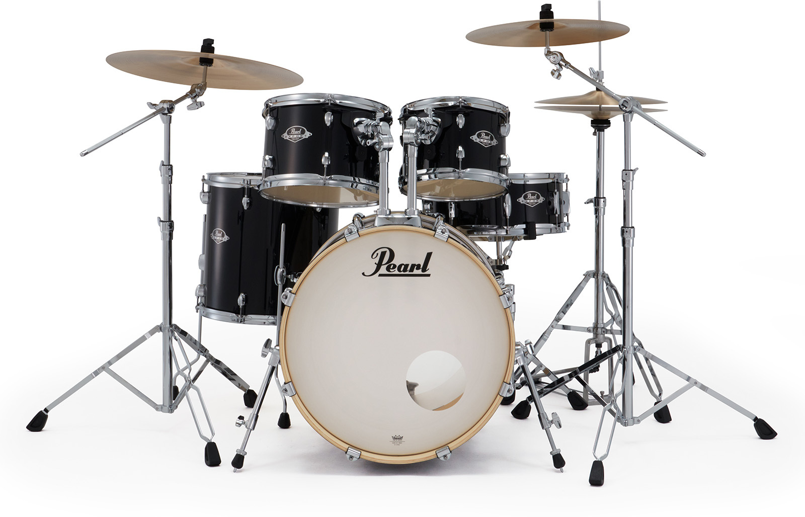 Pearl Exx705nbrc-31 Export Fusion 20 - Jet Black - Batterie Acoustique Fusion - Main picture