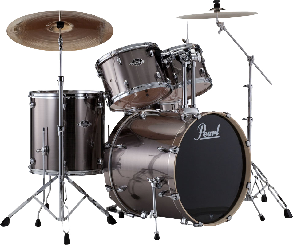 Pearl Exx725c21 Export Standard 22 - 5 FÛts - Smokey Chrome - Batterie Acoustique Standard - Main picture