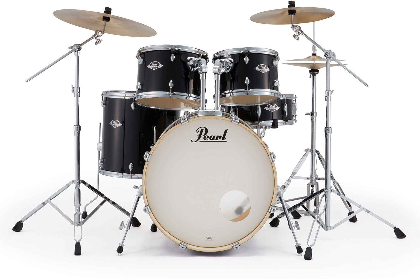 Pearl Exx725nbrc-31 Export Standard 22 - Jet Black - Batterie Acoustique Standard - Main picture