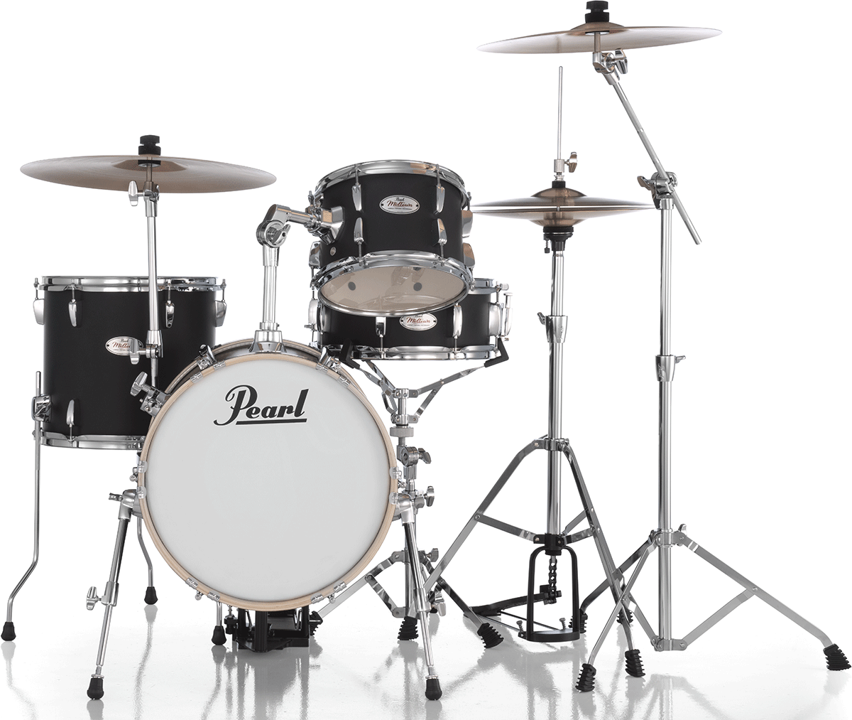 Pearl Kit Midtown Jazette 4 Futs - Matte Black - Batterie Acoustique Jazz - Main picture