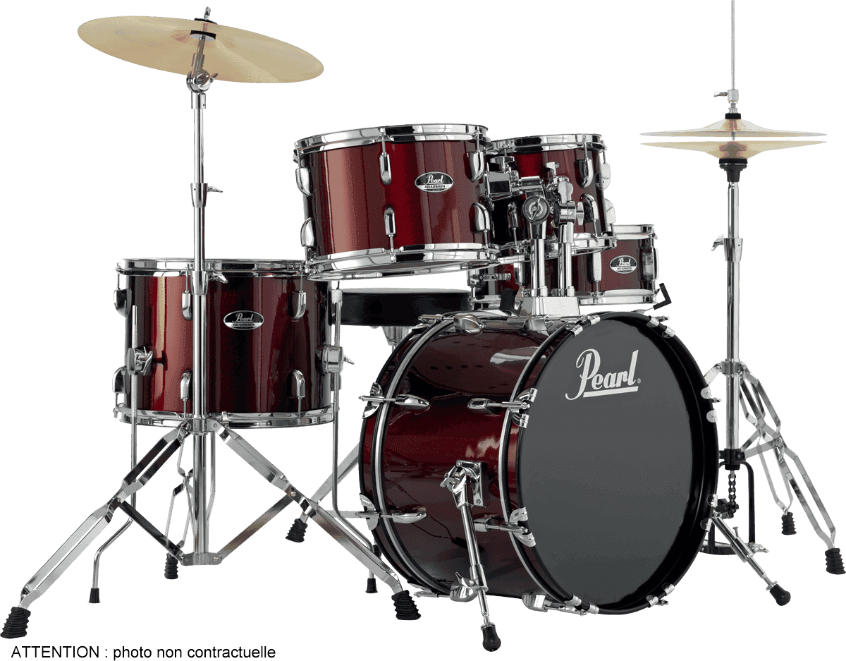 Pearl Roadshow Junior 18 Rs585cc-91 - 5 FÛts - Red Wine - Batterie Acoustique Junior - Main picture