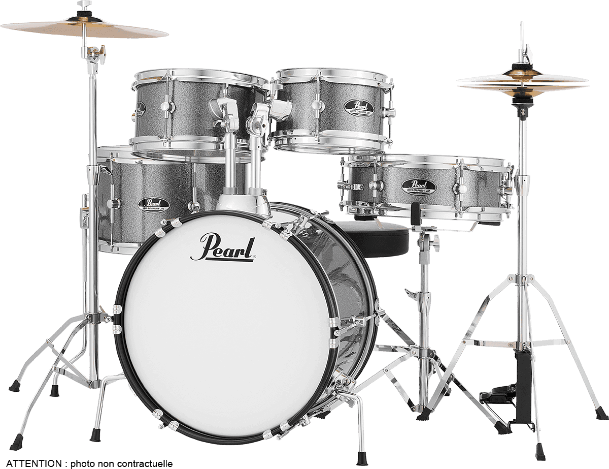 Pearl Roadshow Junior Kit 5 Futs 16 - 5 FÛts - Grindstone Sparkle - Batterie Acoustique Junior - Main picture