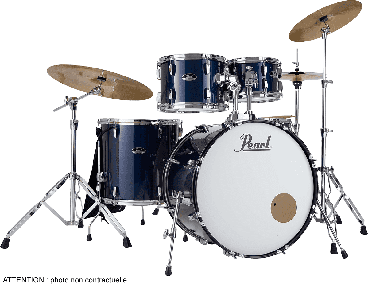 Pearl Roadshow Rock + B-50 + Pack Sabian Solar - Royal Blue Metallic - Batterie Acoustique Rock - Main picture