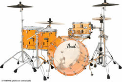 Batterie acoustique rock Pearl CRB524FPC-732 Crystal Beat 2TB Rock 22 - 4 fûts - Tangerine glass