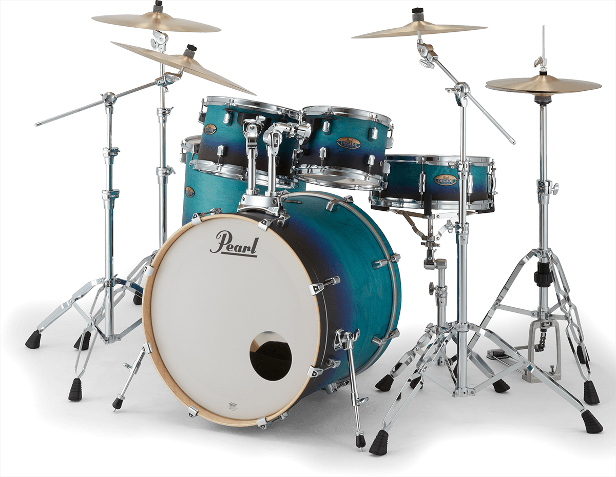 Pearl Decade Maple Stage 22 - Azure Daybreak - 5 FÛts - Azure Daybreak - Batterie Acoustique Rock - Variation 2