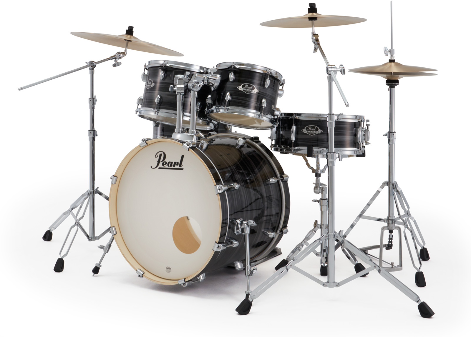 Pearl Export Fusion 20'' - 5 FÛts - Graphite Silver Twist - Batterie Acoustique Fusion - Variation 1
