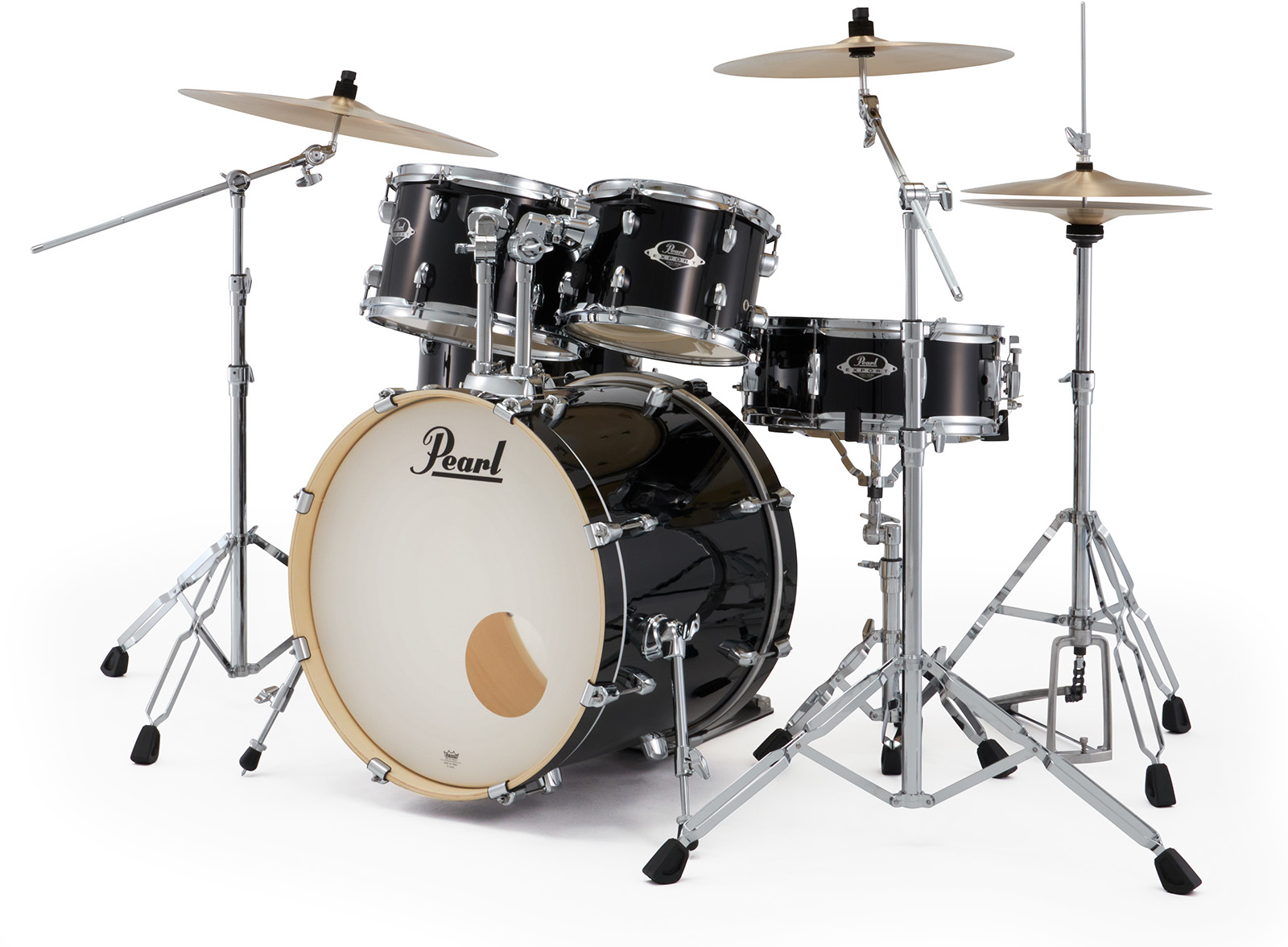 Pearl Export Fusion 20'' - 5 FÛts - Jet Black - Batterie Acoustique Fusion - Variation 1
