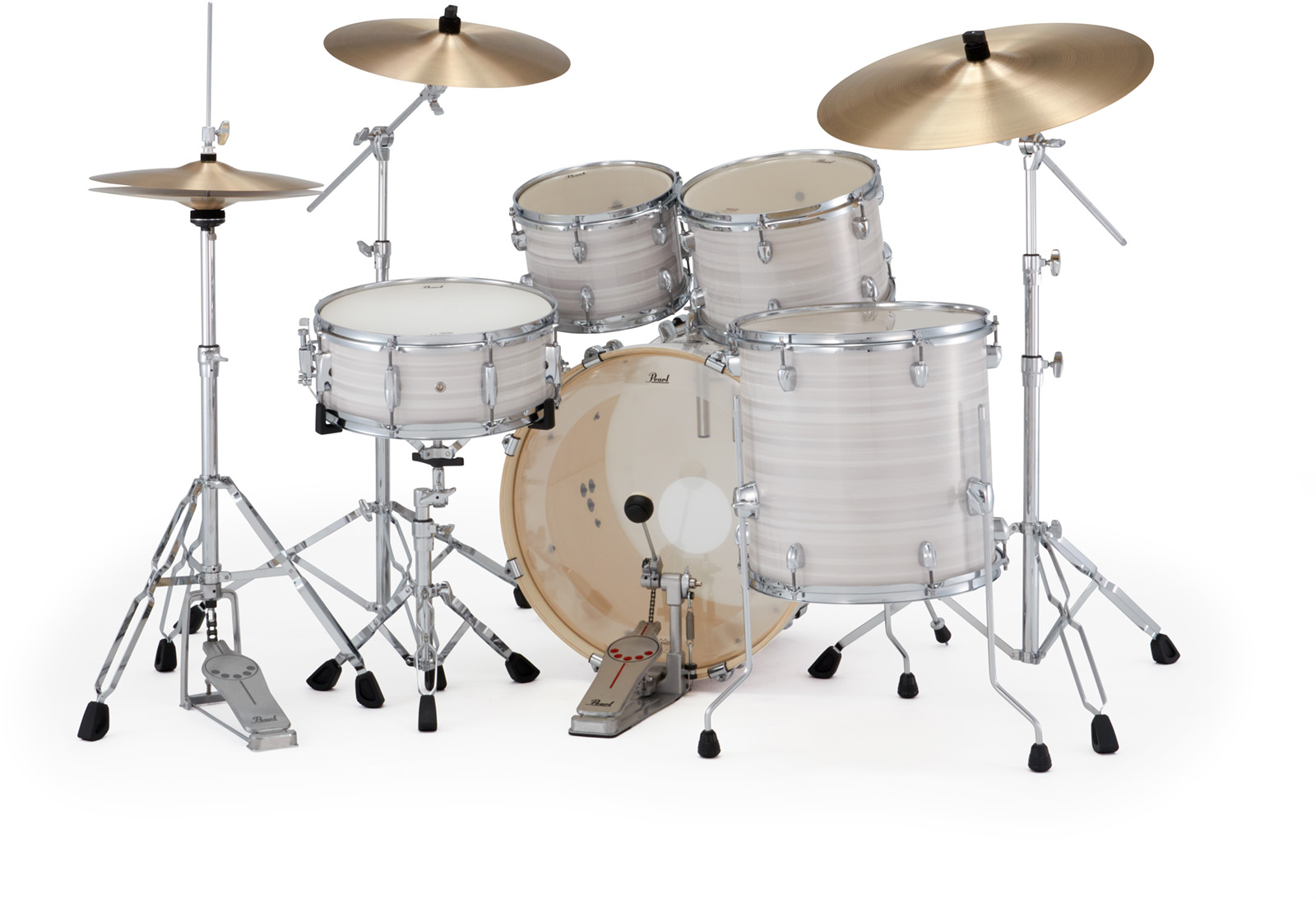 Pearl Export Fusion 20'' - 5 FÛts - Slipstream White - Batterie Acoustique Fusion - Variation 3