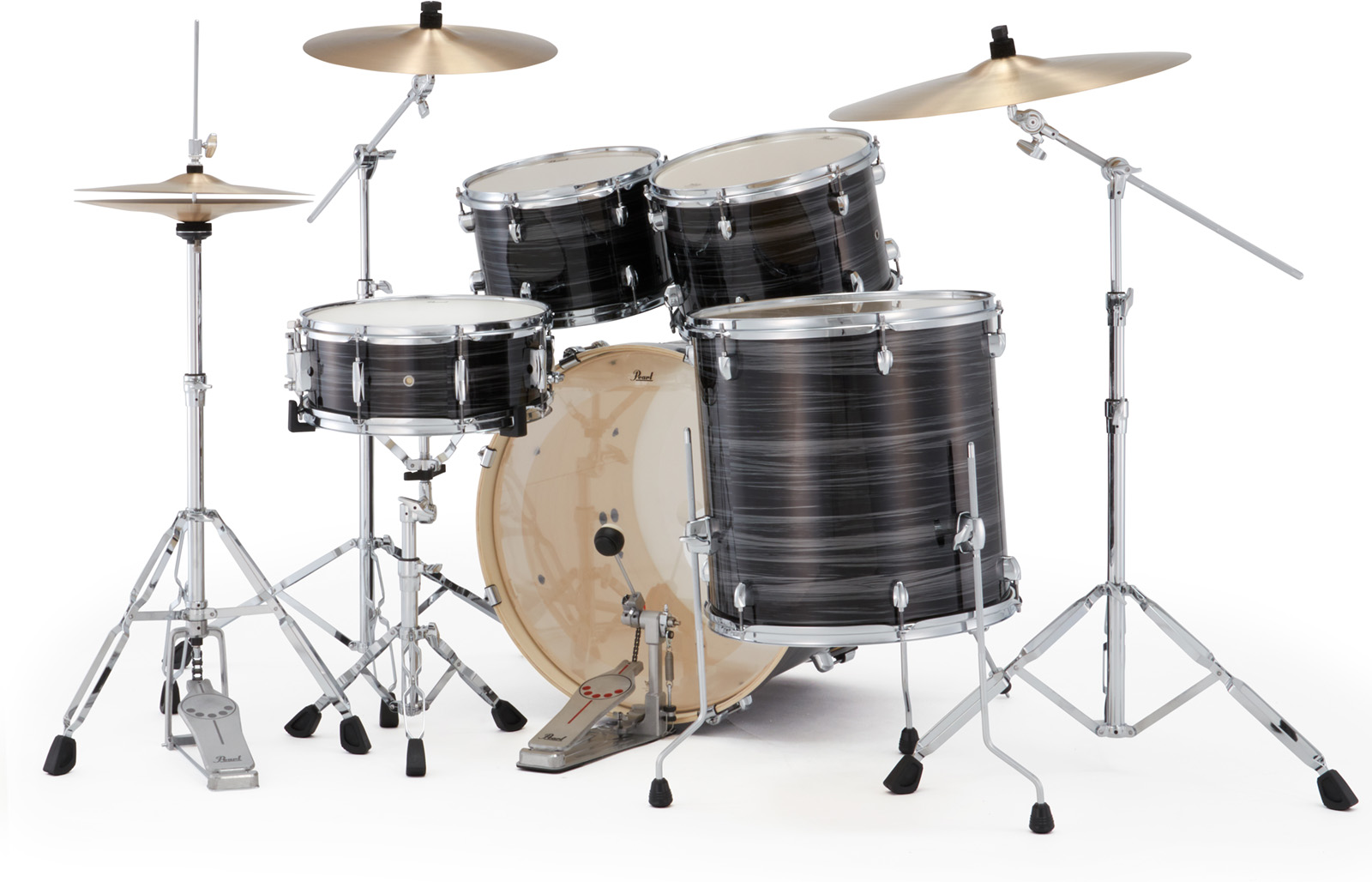 Pearl Export Standard 22'' - 5 FÛts - Graphite Silver Twist - Batterie Acoustique Standard - Variation 4