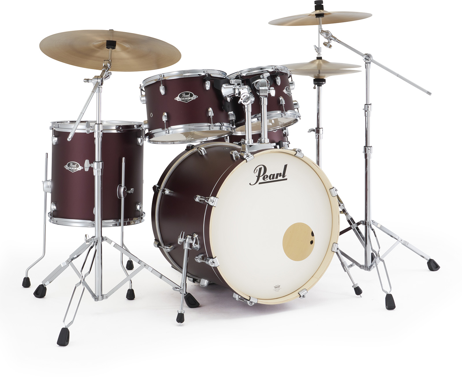 Pearl Exx705nbrc-864 Export Fusion 20 - Satin Scarlet - Batterie Acoustique Fusion - Variation 1