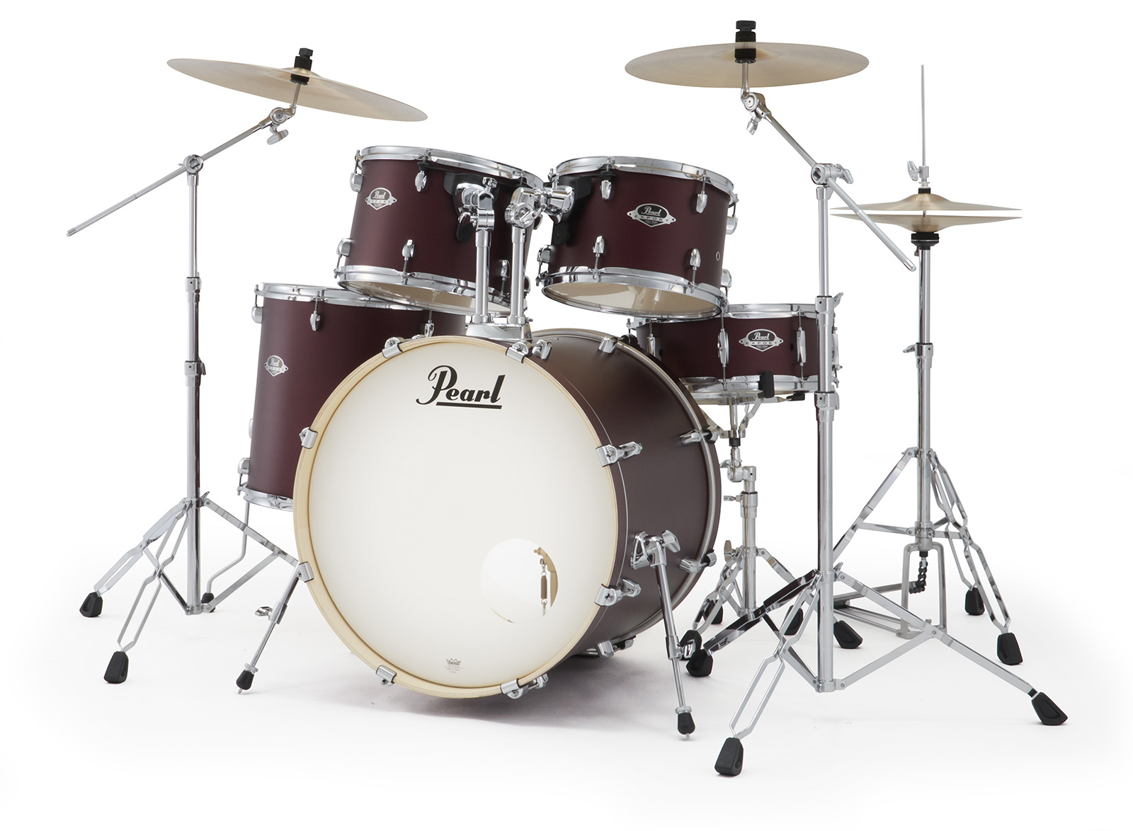 Pearl Exx725nbrc-864 Export Standard 22 - Satin Scarlet - Batterie Acoustique Standard - Variation 1