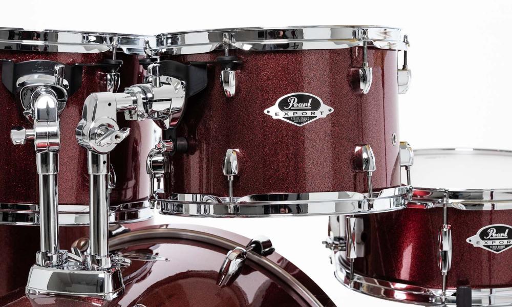 Pearl Exx725sbrc-864 Export Rock 22 - Satin Scarlet - Batterie Acoustique Rock - Variation 4
