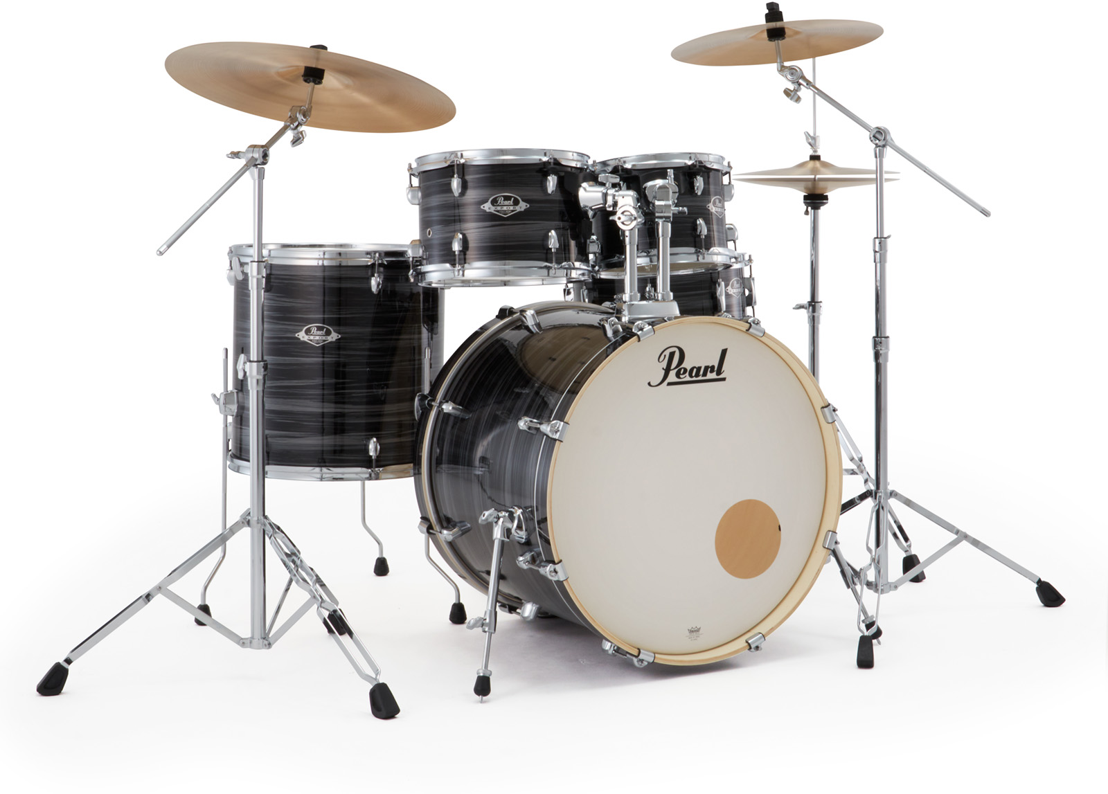 Pearl Export Rock 22'' - 5 FÛts - Graphite Silver Twist - Batterie Acoustique Fusion - Variation 2