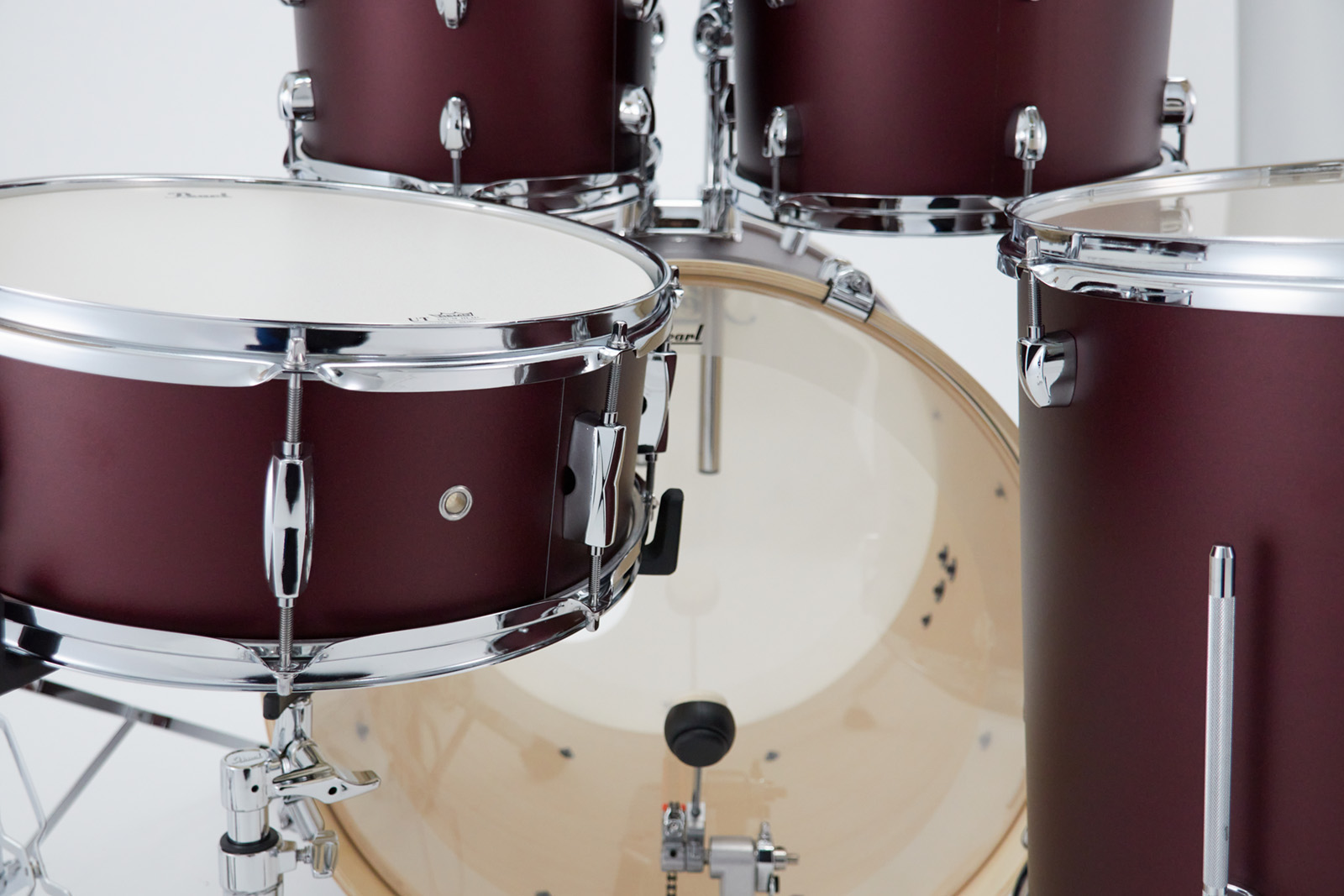 Pearl Export Rock 22'' - 5 FÛts - Satin Scarlet - Batterie Acoustique Fusion - Variation 3