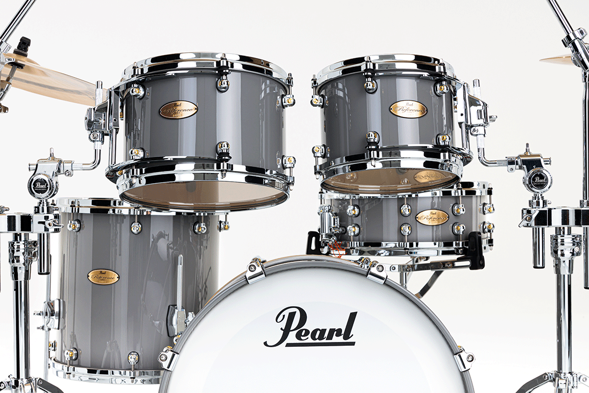 Pearl Reference One Fusion 20 Gyrolock-l Premium Putty Grey - 4 FÛts - Grey - Batterie Acoustique Fusion - Variation 2